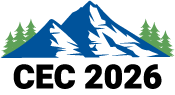 CEC 2026 convention logo with mountains and trees