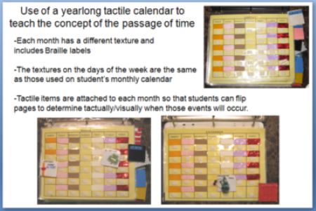 year tactile calendar